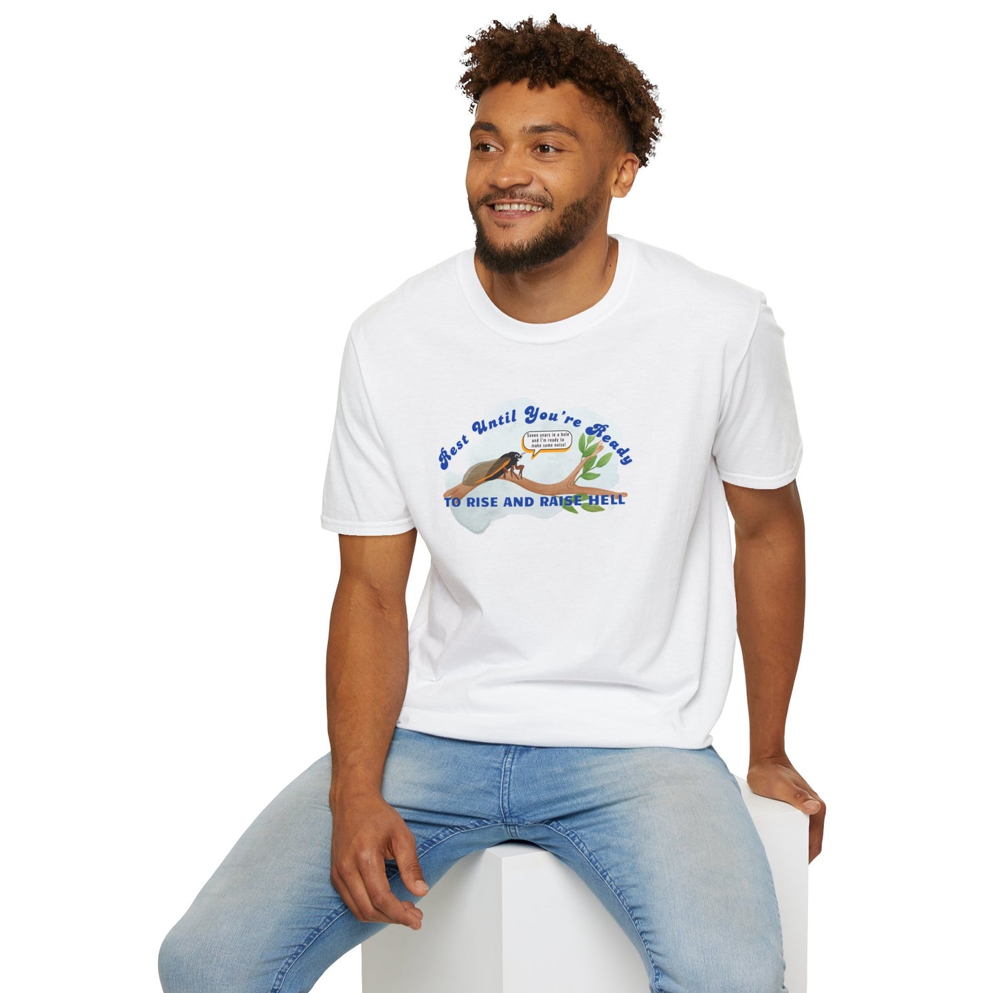 Funny Unisex T-Shirt - "Rest Until You're Ready to Rise and Raise Hell" - Perfect for Casual Wear and Gift Occasions
