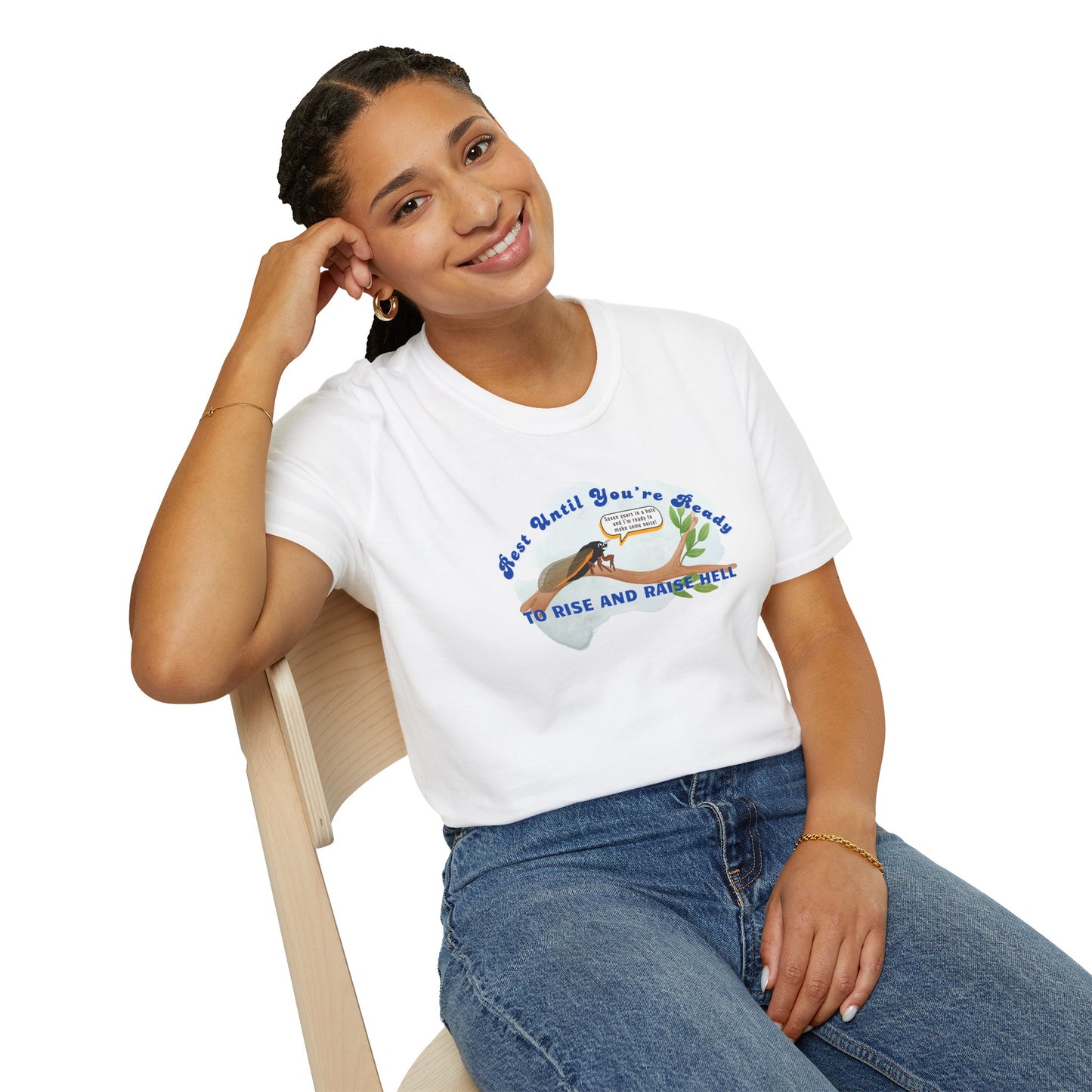 Funny Unisex T-Shirt - "Rest Until You're Ready to Rise and Raise Hell" - Perfect for Casual Wear and Gift Occasions