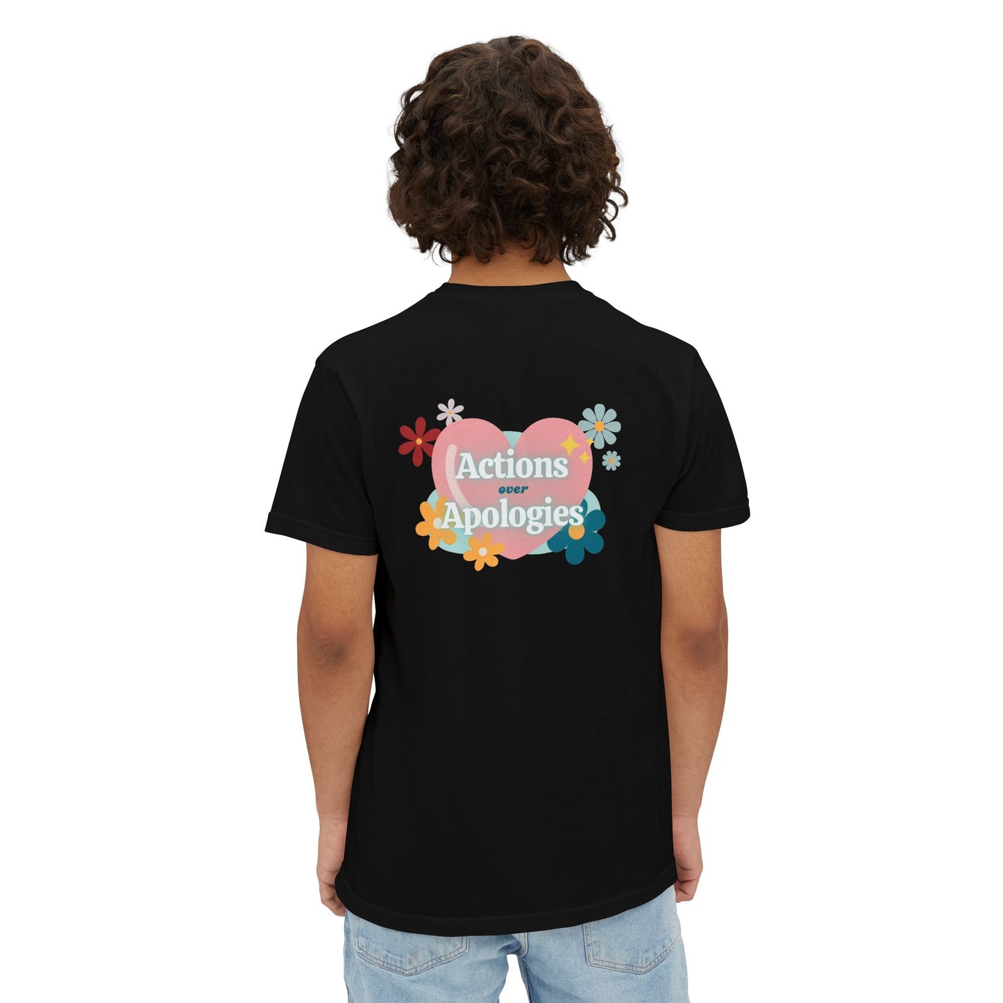 "Actions over Apologies"- Unisex Pocket T-Shirt