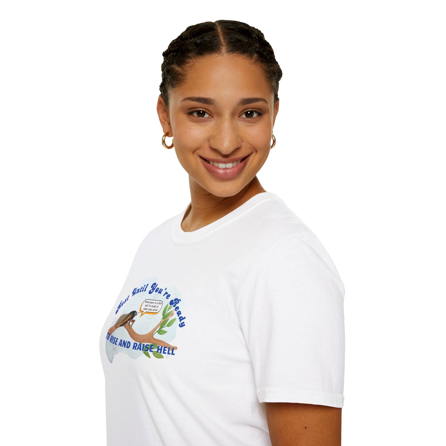 Funny Unisex T-Shirt - "Rest Until You're Ready to Rise and Raise Hell" - Perfect for Casual Wear and Gift Occasions